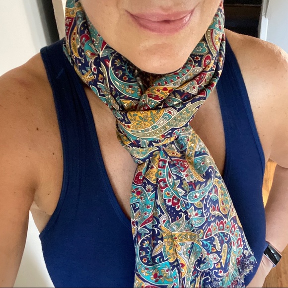 marc labat paris Accessories - Marc Labat Paris Large Shawl Wrap Paisley Scarf